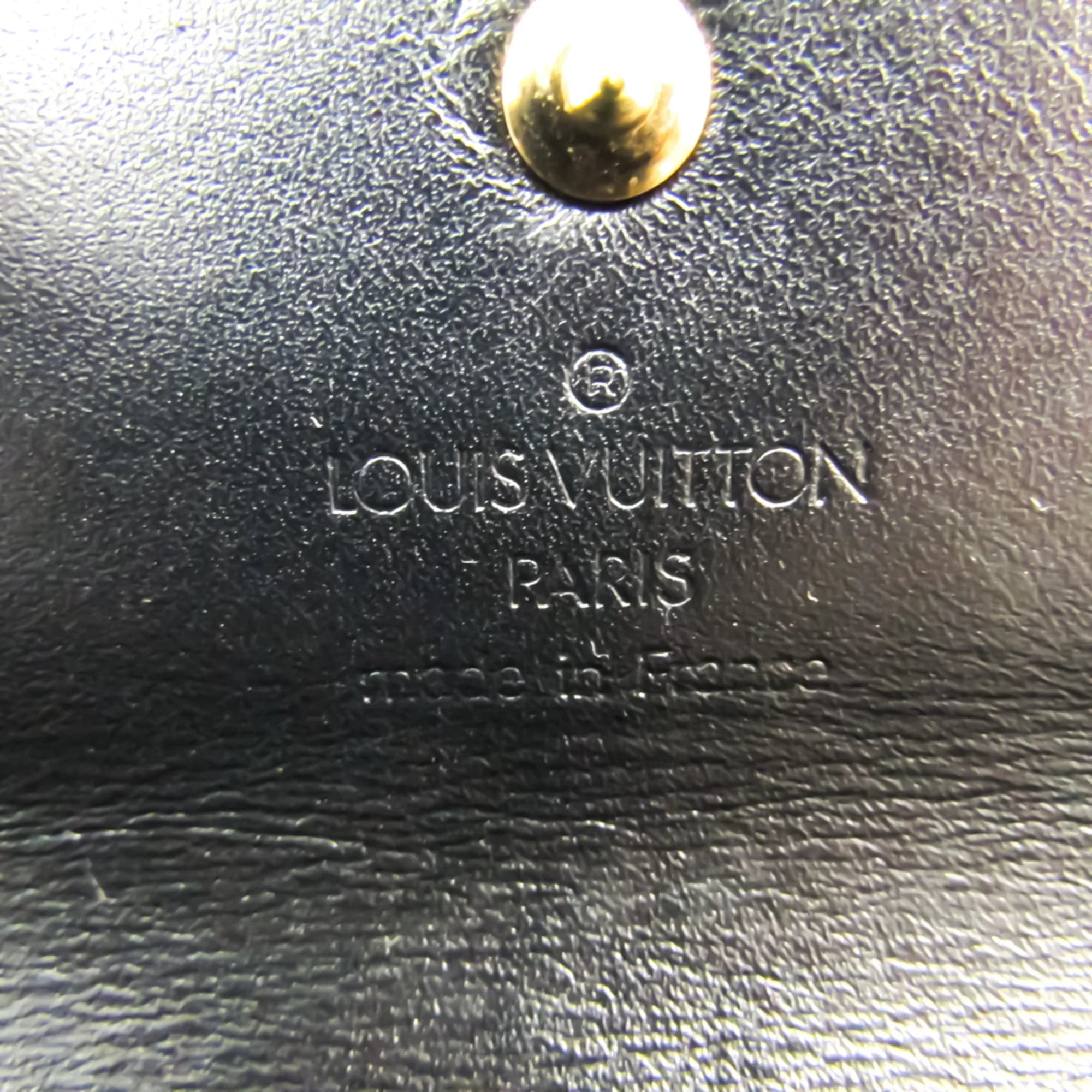 Pre-Owned Louis Vuitton Suhali Porte Tresor International M91836 Women's Suhali Leather Long Wallet (bi-fold) Noir (Good)