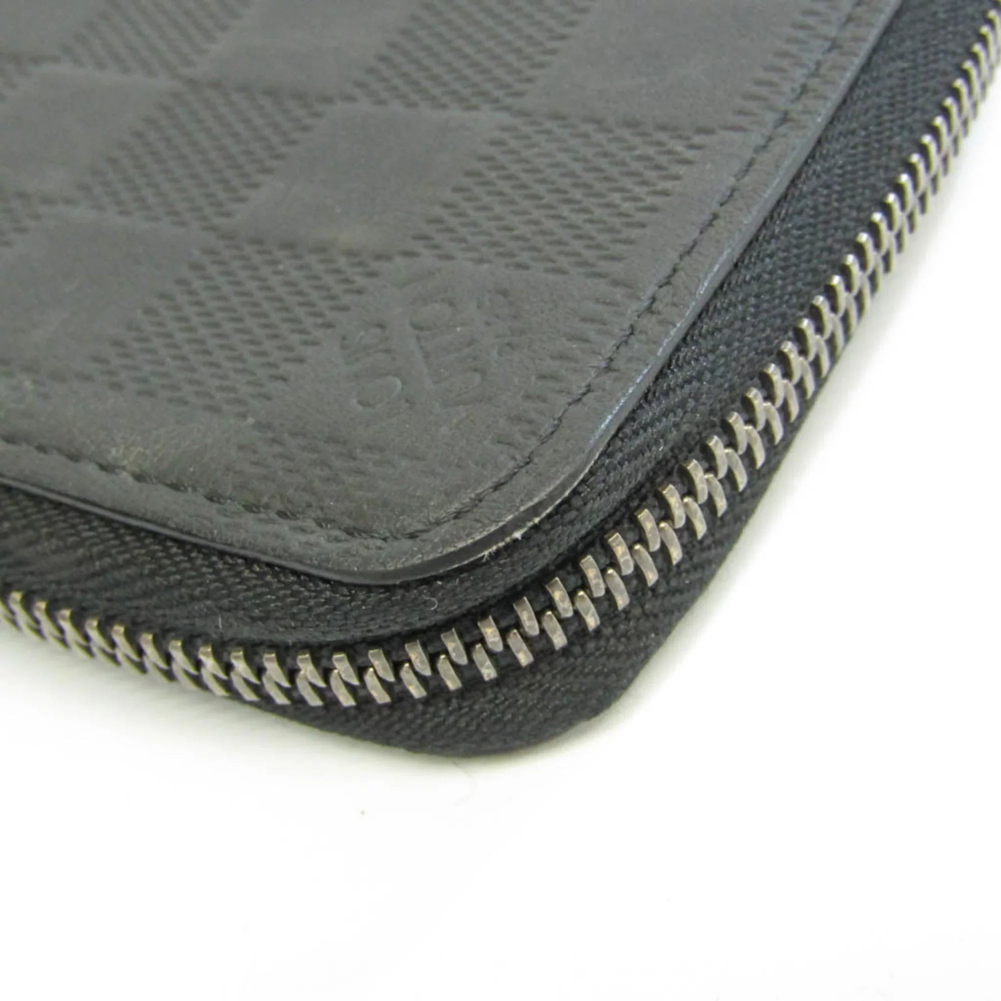 Pre-Owned Louis Vuitton Damier Infini Zippy Wallet Vertical N63548 Men's Damier Infini Long Wallet (bi-fold) Onyx (Good)