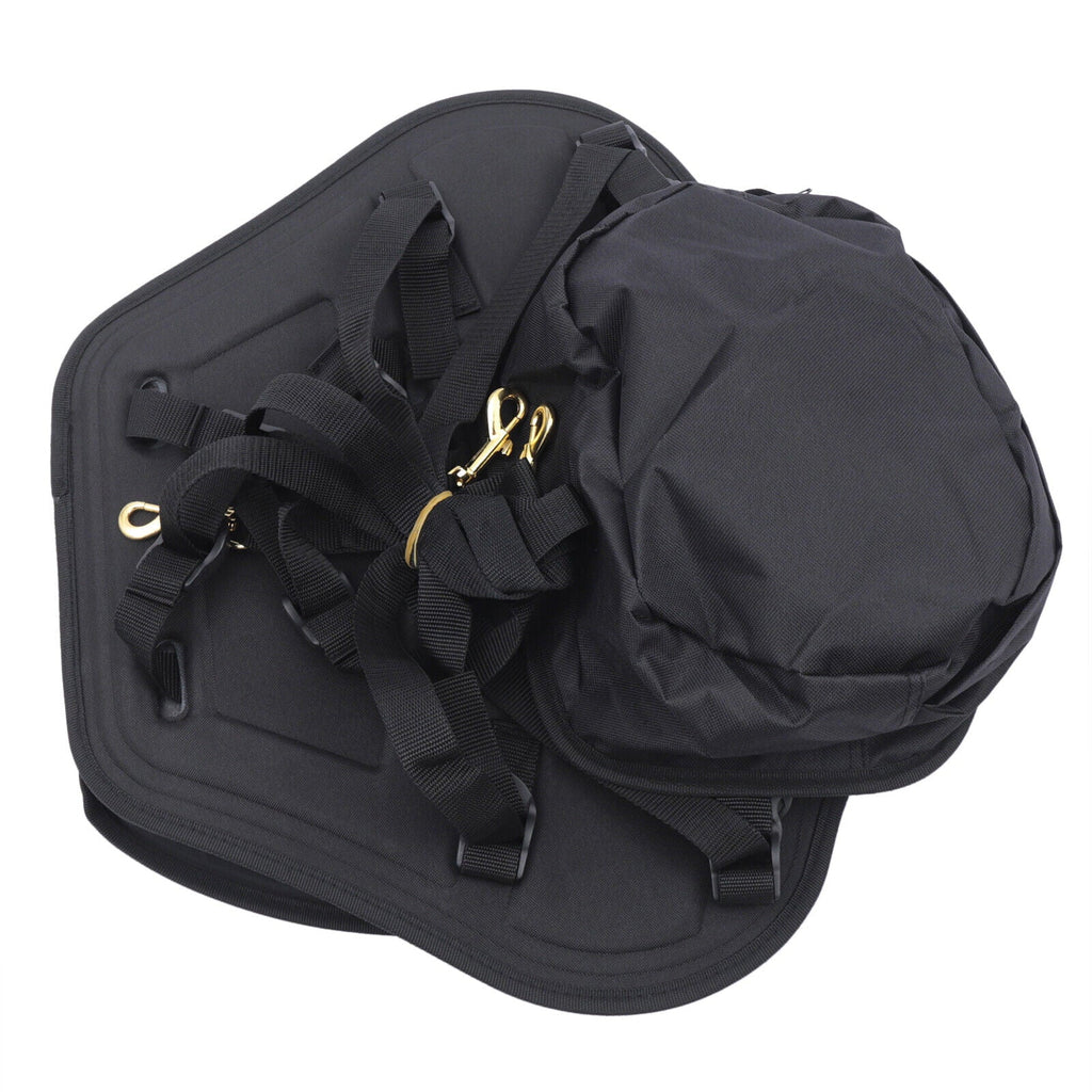 Adjustable Padded Kayak Seat Detachable Backpack Bag Canoe Backrest Storage Kayak Seat Deluxe Padded Boat Seat with Storage Bag Adjustable for Kayaking, Canoeing, Drifting, Rafting, Fishing