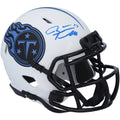 Ryan Tannehill Tennessee Titans Autographed Riddell Lunar Eclipse Alternate Speed Mini Helmet - Fanatics Authentic Certified