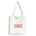 Japan Country Flag Name Tote Canvas Bag Shopping Satchel Casual Handbag