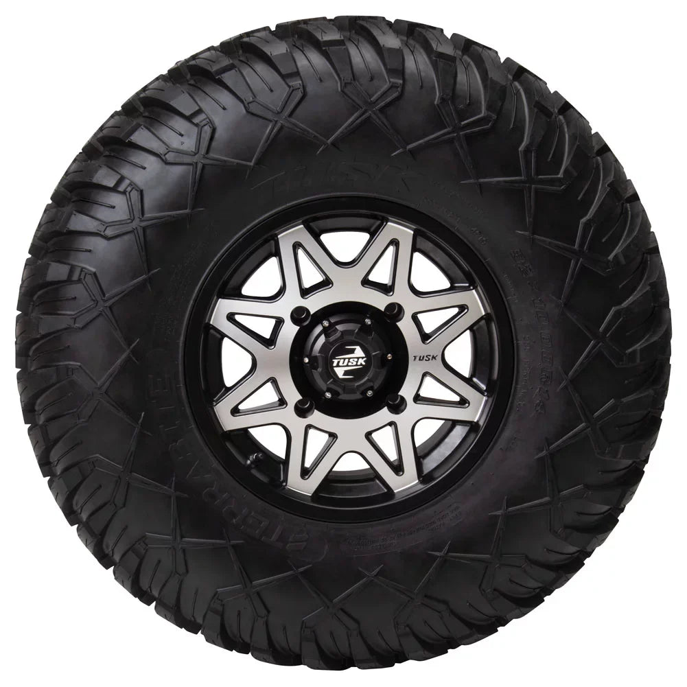 4/110 Tusk Tintic Wheel 14x7 5.0 + 2.0 Machined/Black For Yamaha Viking VI EPS 2022