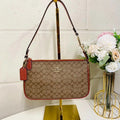 Coach CE698 Nolita 19 In Colorblock Signature Canvas IN Khaki Terracotta