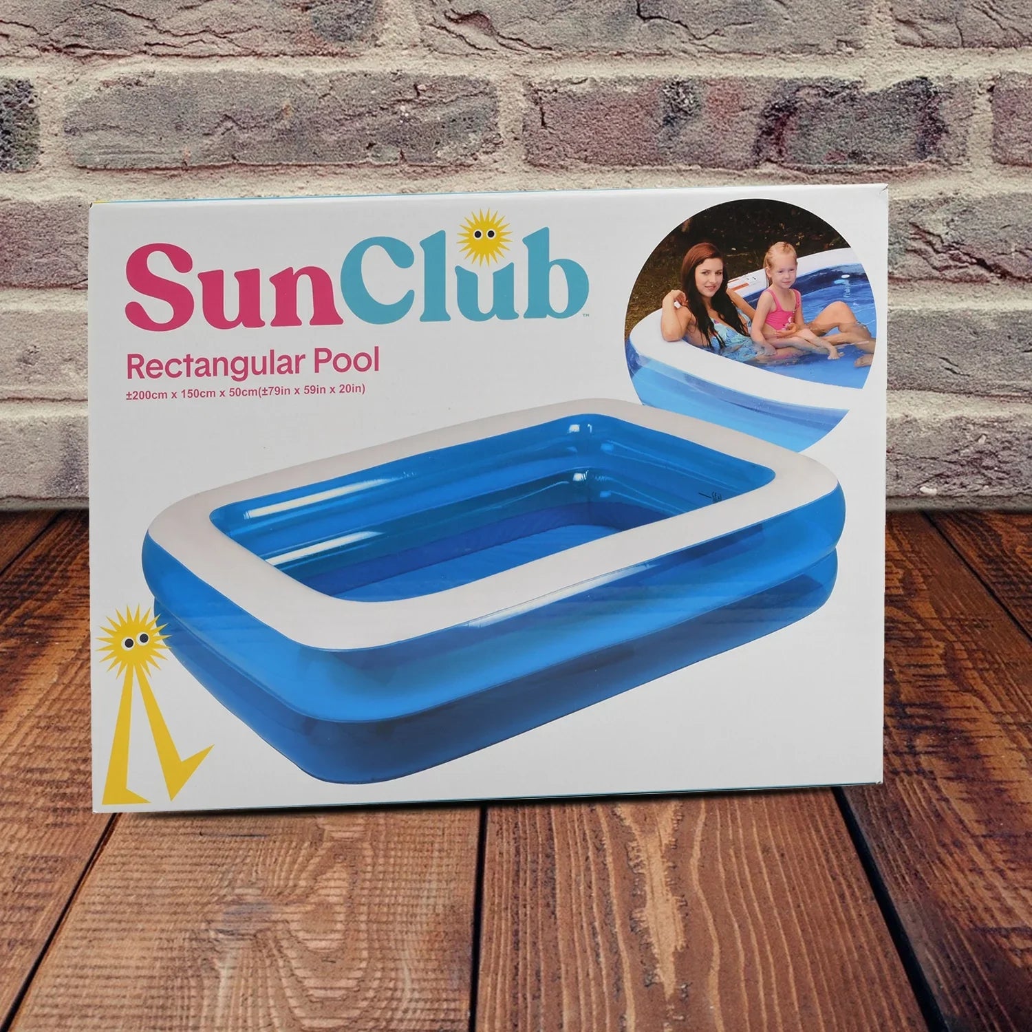 Shop LC Sun Club Rectangular Pool Swimming Portable Family Lounge Bath Pools for Kids Birthday Mothers Day Gifts for Mom