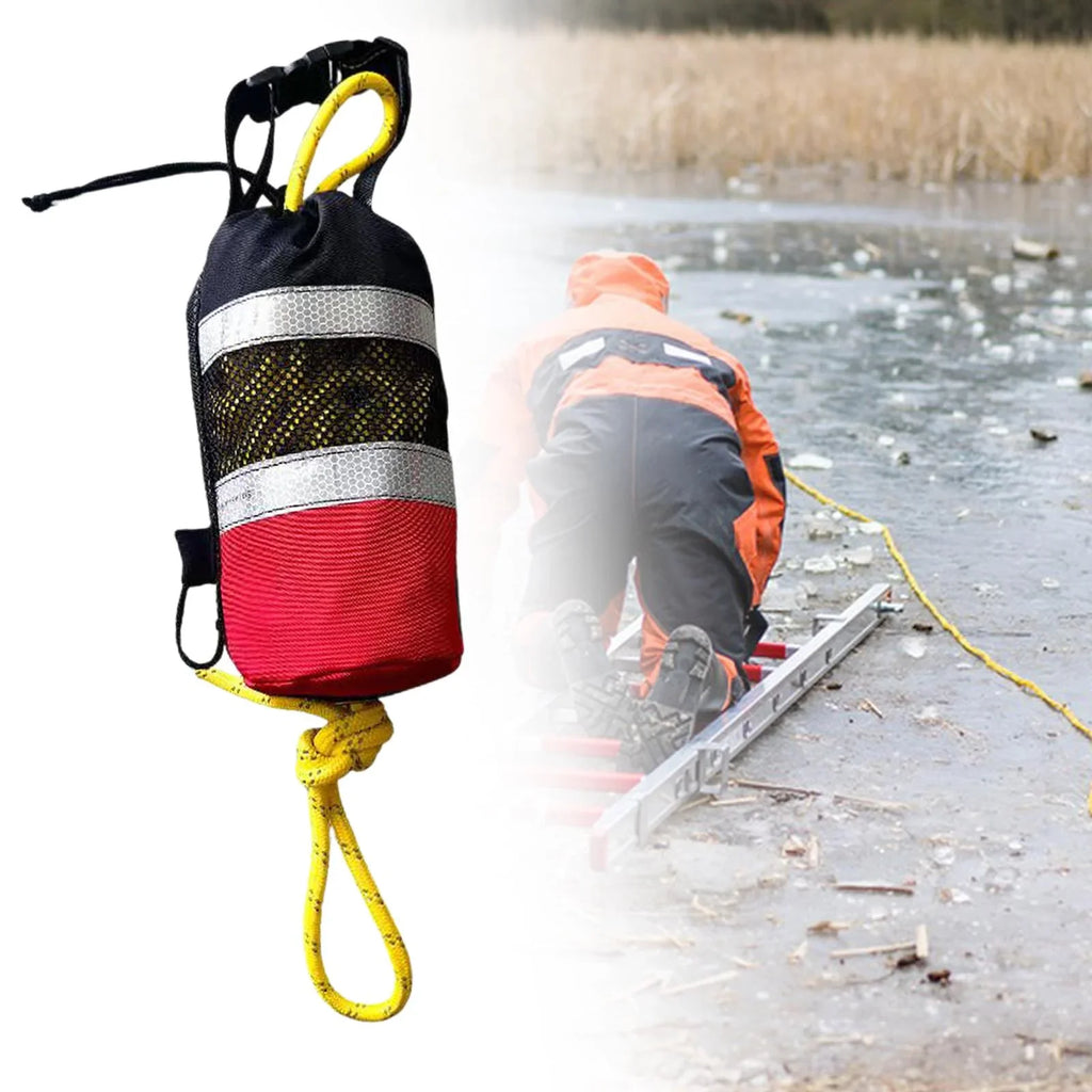 kesoto Floating Throw Bag Throwable Rope Throw Bag Flotation Device Throwline Throw Bag for with Rope for Raft Kayaking