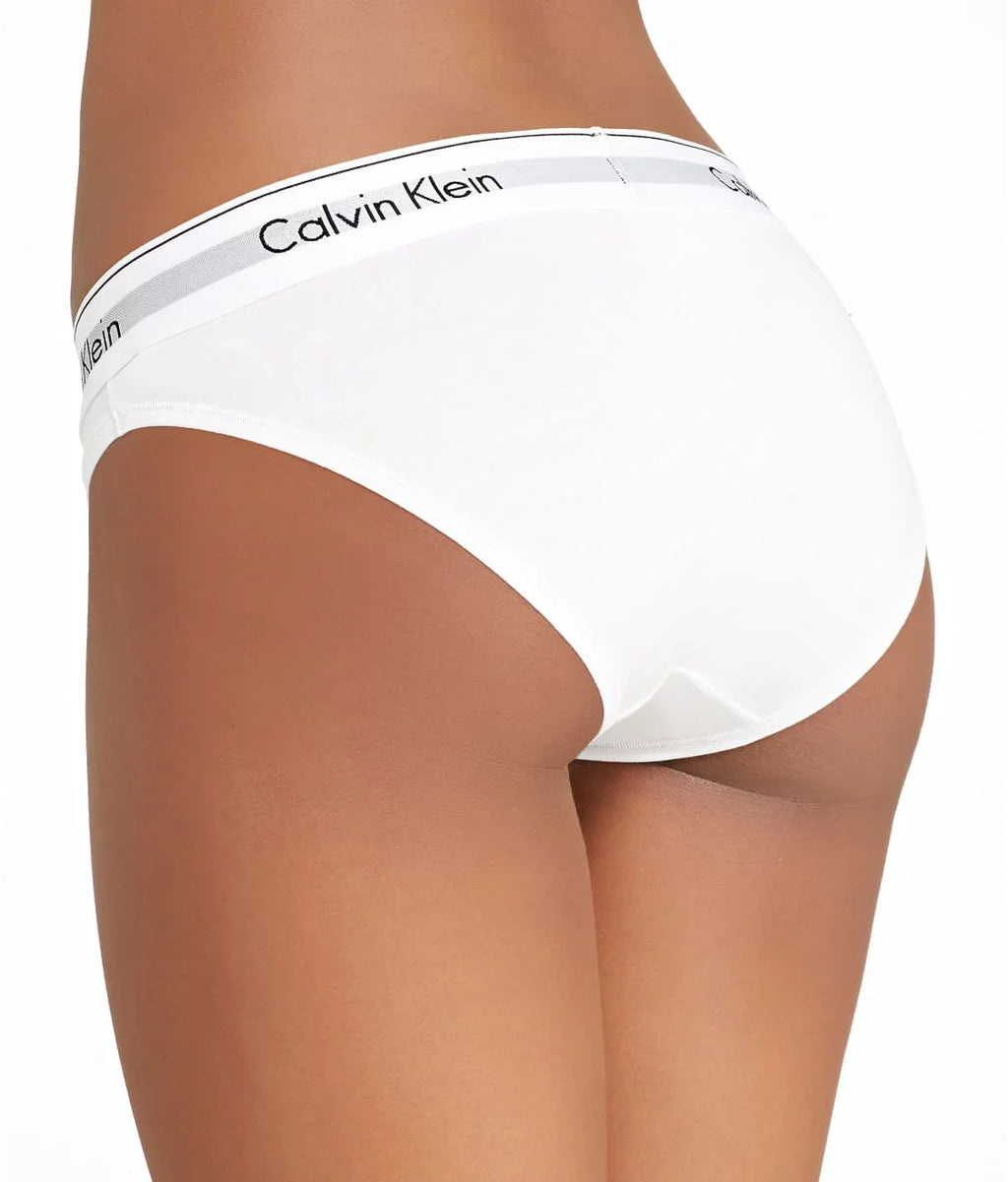 Calvin Klein Women's Modern Cotton Bikini, White, Small