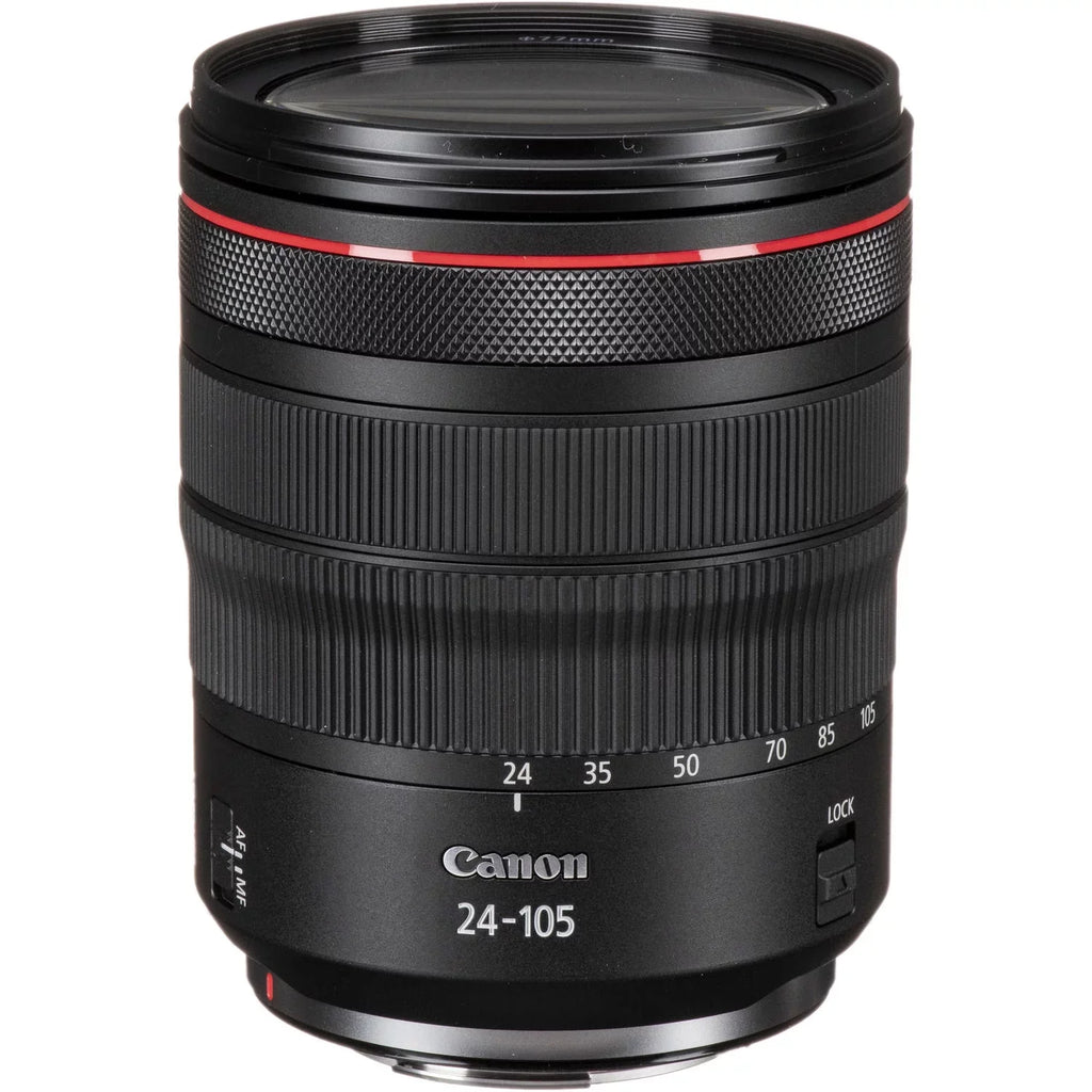 EOS R6 Mark II Mirrorless Camera with  RF 24-105mm f/4 L IS USM Lens + 2pc 64GB Memory Cards + LED Video Light + Spare Battery + Case & More