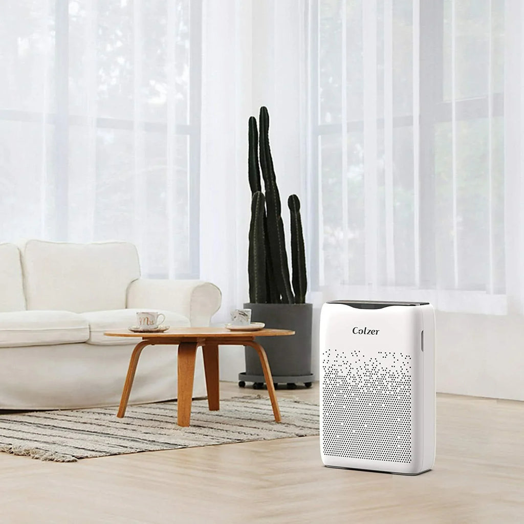 Open Box COLZER Air Purifier for Home Large Room with True HEPA Filter EPI-186 - WHITE