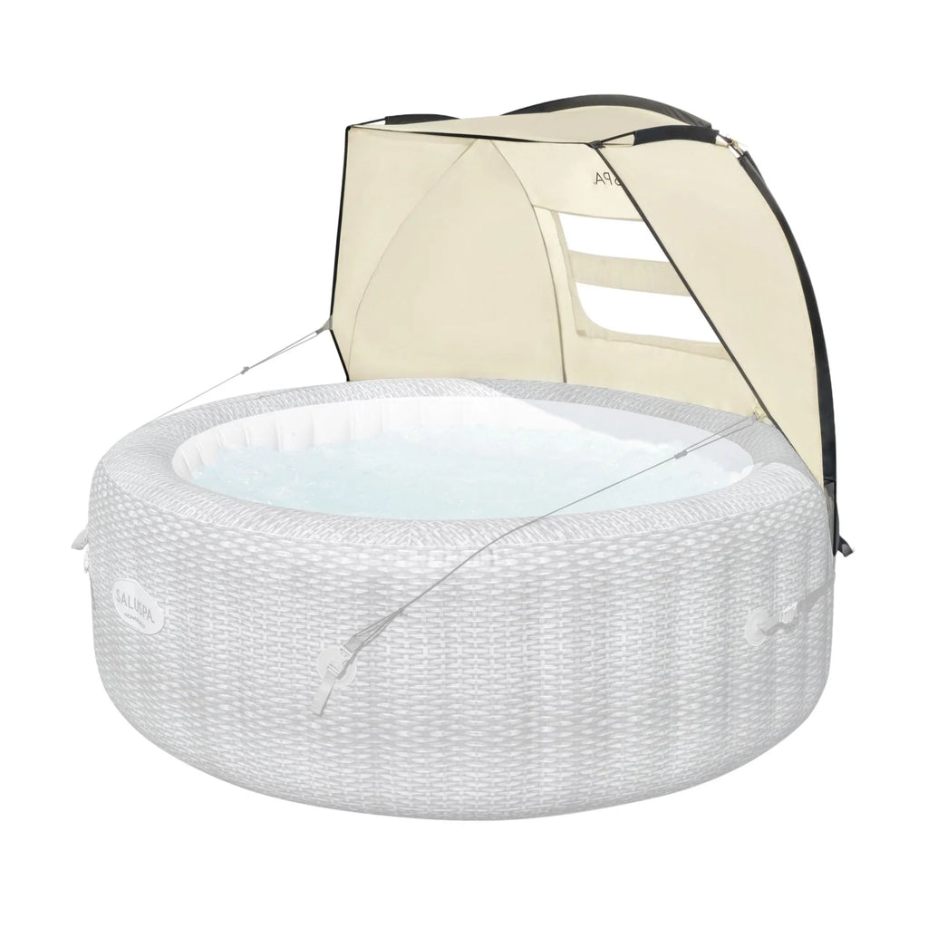 Bestway SaluSpa Sun Shade Canopy with Aruba SaluSpa InfLatitudeable Hot Tub