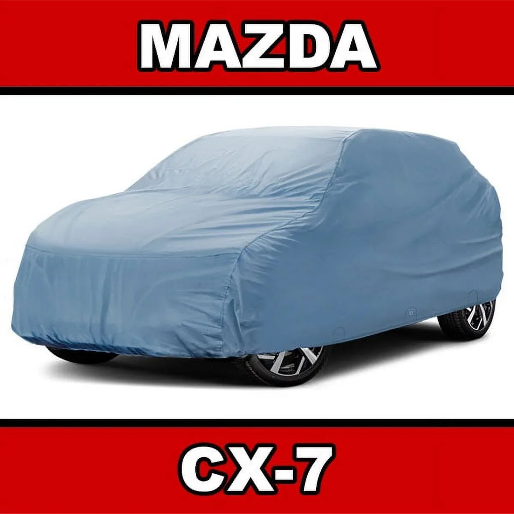 iCarCover Fits [Mazda CX-7] 2007 2008 2009 2010 2011 2012 2013 2014 2015 2016 2017 2018 For Automobiles Waterproof Full Exterior Snow Indoor Outdoor Protection Heavy Duty Custom Vehicle SUV Car Cover