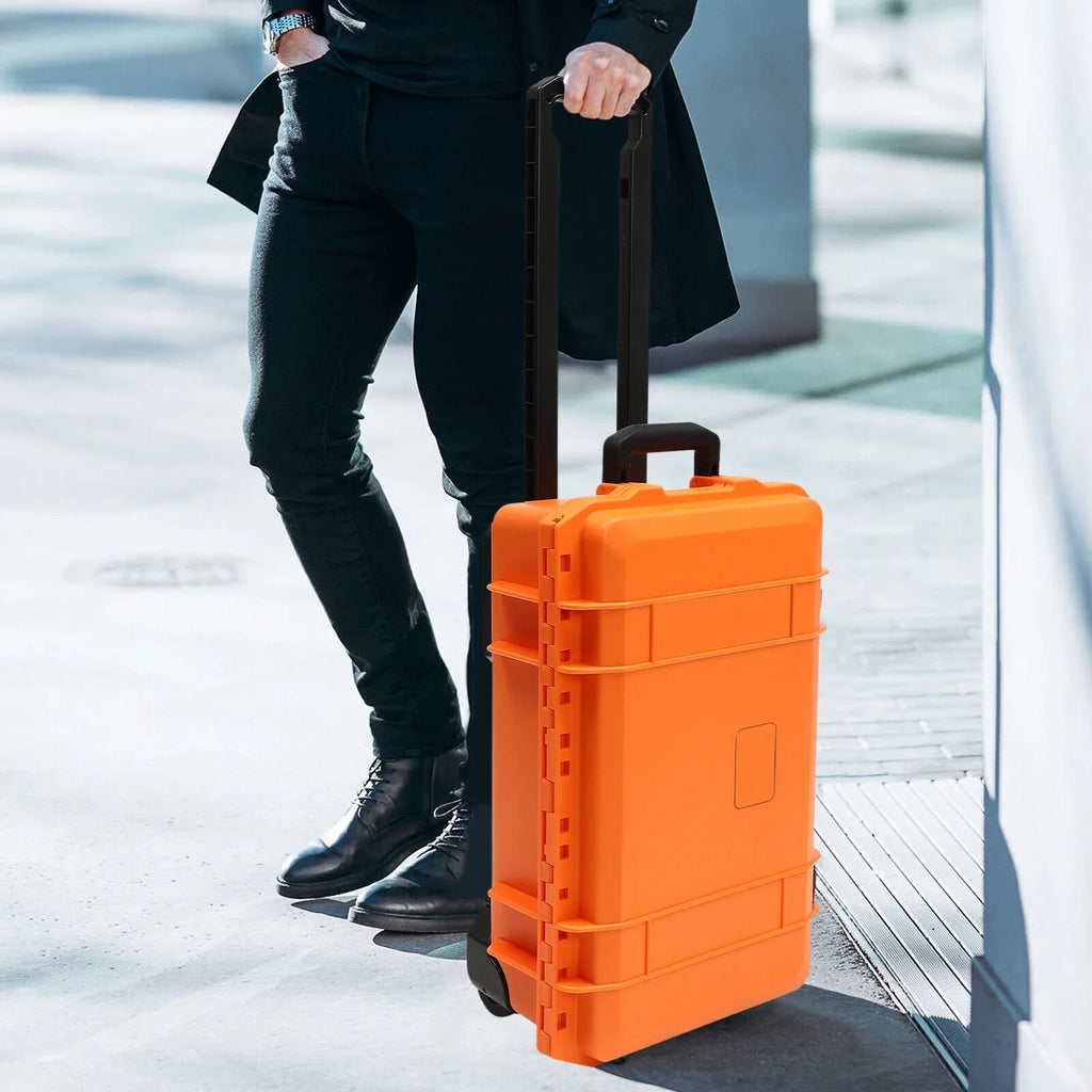 22-Inch Multi-Purpose Case Camera Box W/Customizable Foam IP67 Waterproof Protective Camera Case