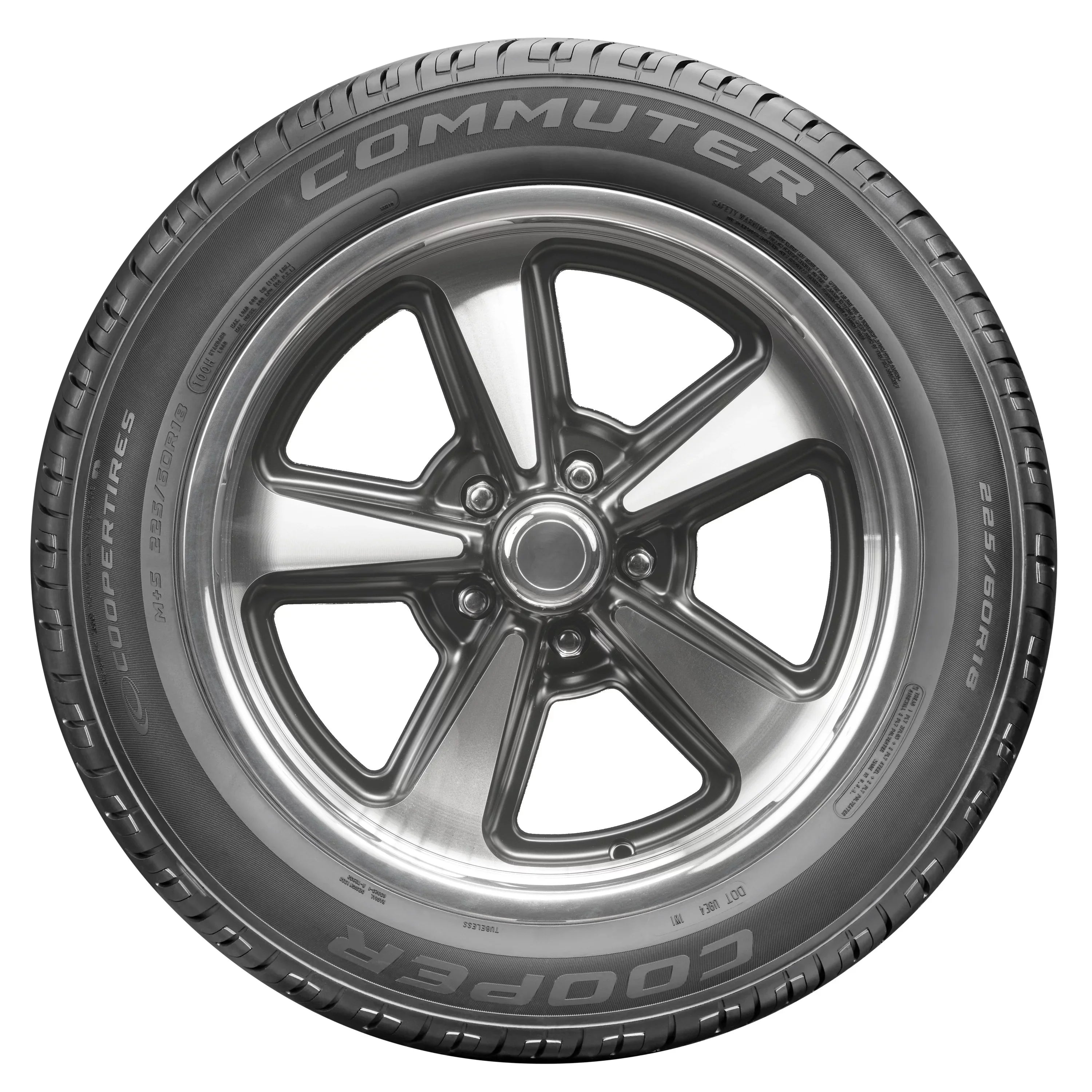 Cooper Commuter All-Season 225/60R16 98H Tire Fits: 2010 Subaru Outback 2.5i, 2005 Subaru Outback i