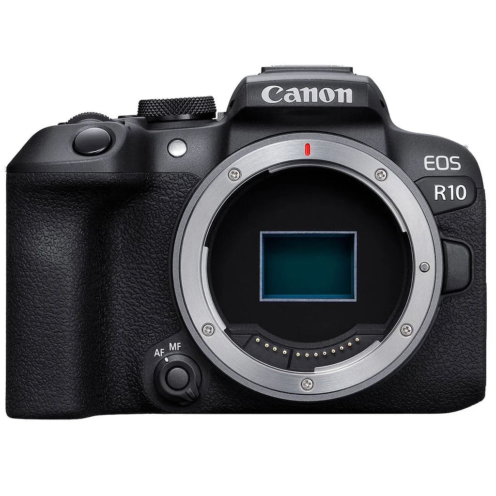 EOS R10 Mirrorless Camera (Body Only) with SanDisk 128GB Memory Card + Case + SV Premium Accessory Bundle