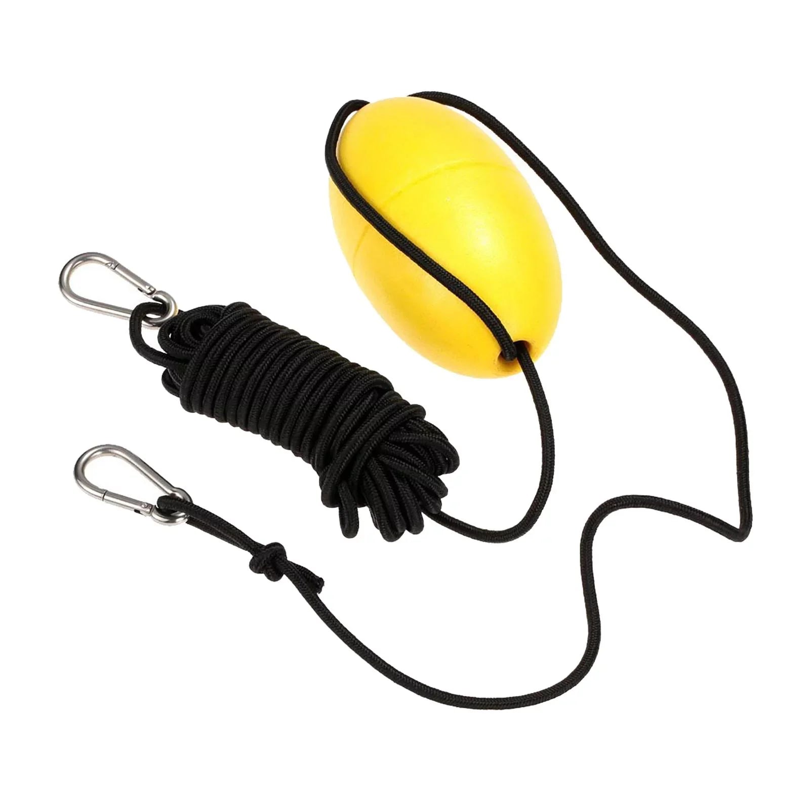 funtasica 5xDrift Anchor Rope W/ Anchor Buoy 9.1M Rope Length for InfLatitudeable Boat Yellow