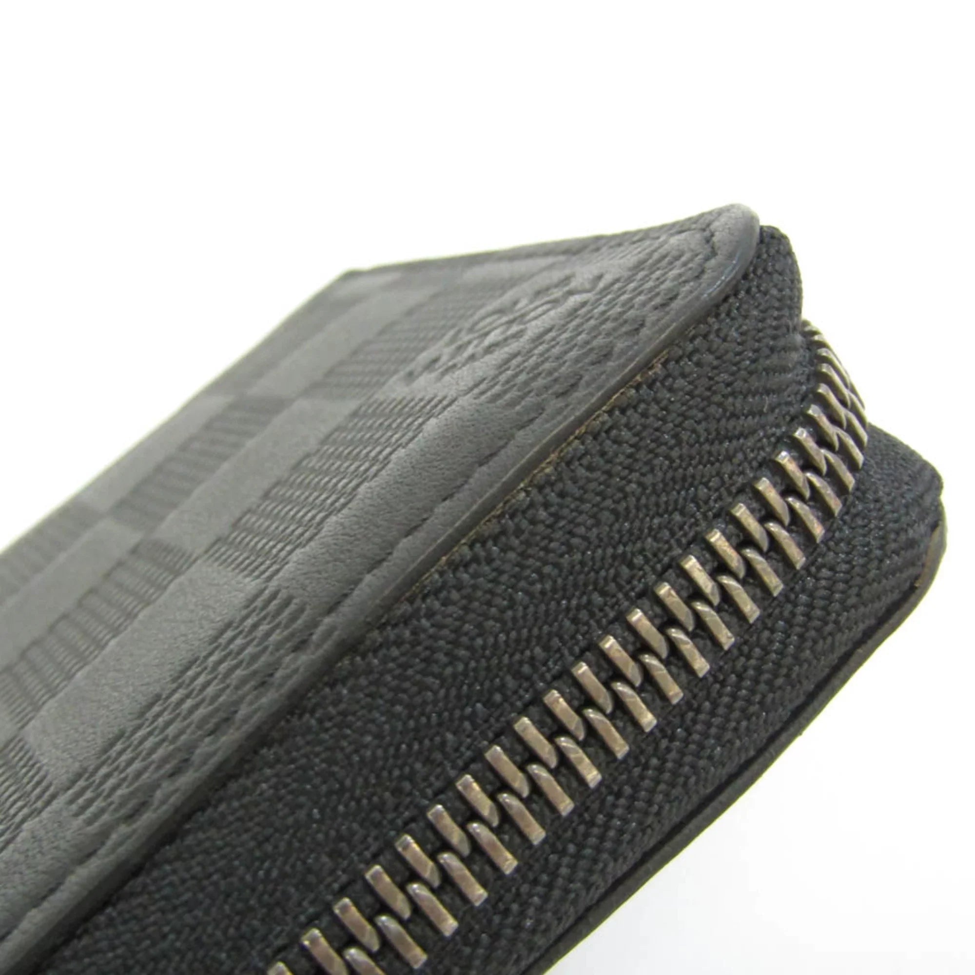 Pre-Owned Louis Vuitton Damier Infini Zippy Wallet Vertical N63548 Men's Damier Infini Long Wallet (bi-fold) Onyx (Good)