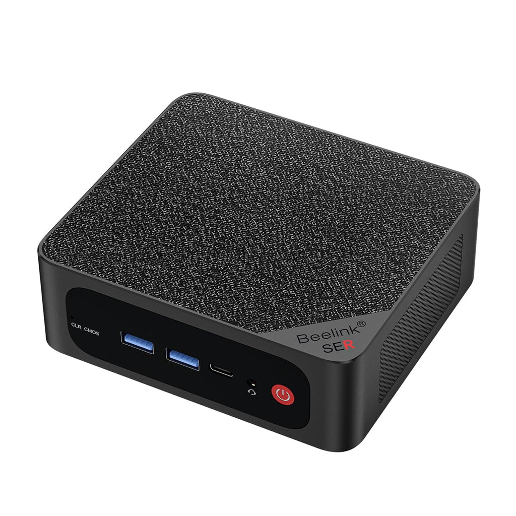 Beelink SER5 MAX Mini PC - AMD Ryzen 7 5800H, 16GB RAM, 500GB NVME SSD, 4K Triple Display, WiFi 6, Bluetooth 5.2