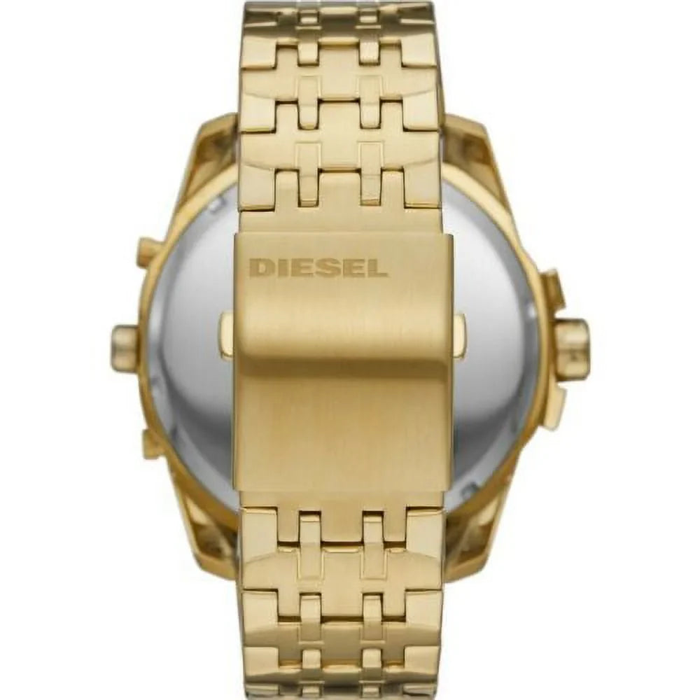 DIESEL UBER CHIEF MEN'S GOLD TONE STAINLESS MULTI TIME WATCH DZ7447