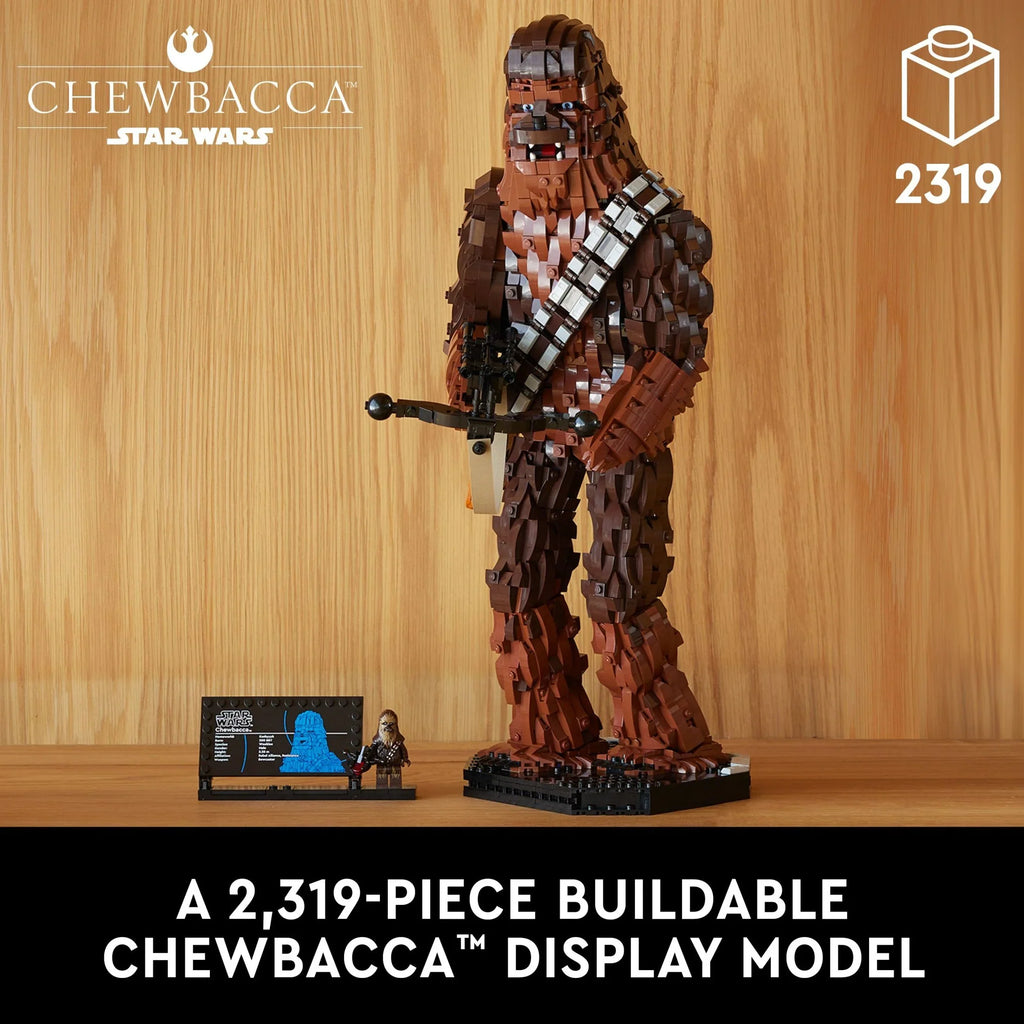 LEGO Star Wars Chewbacca, Buildable May the 4th Collectibles for Adults, Build and Display Chewbacca Collectible, Fun Star Wars Fan Gift for Teens, or any Star Wars Original Trilogy Fan, 75371