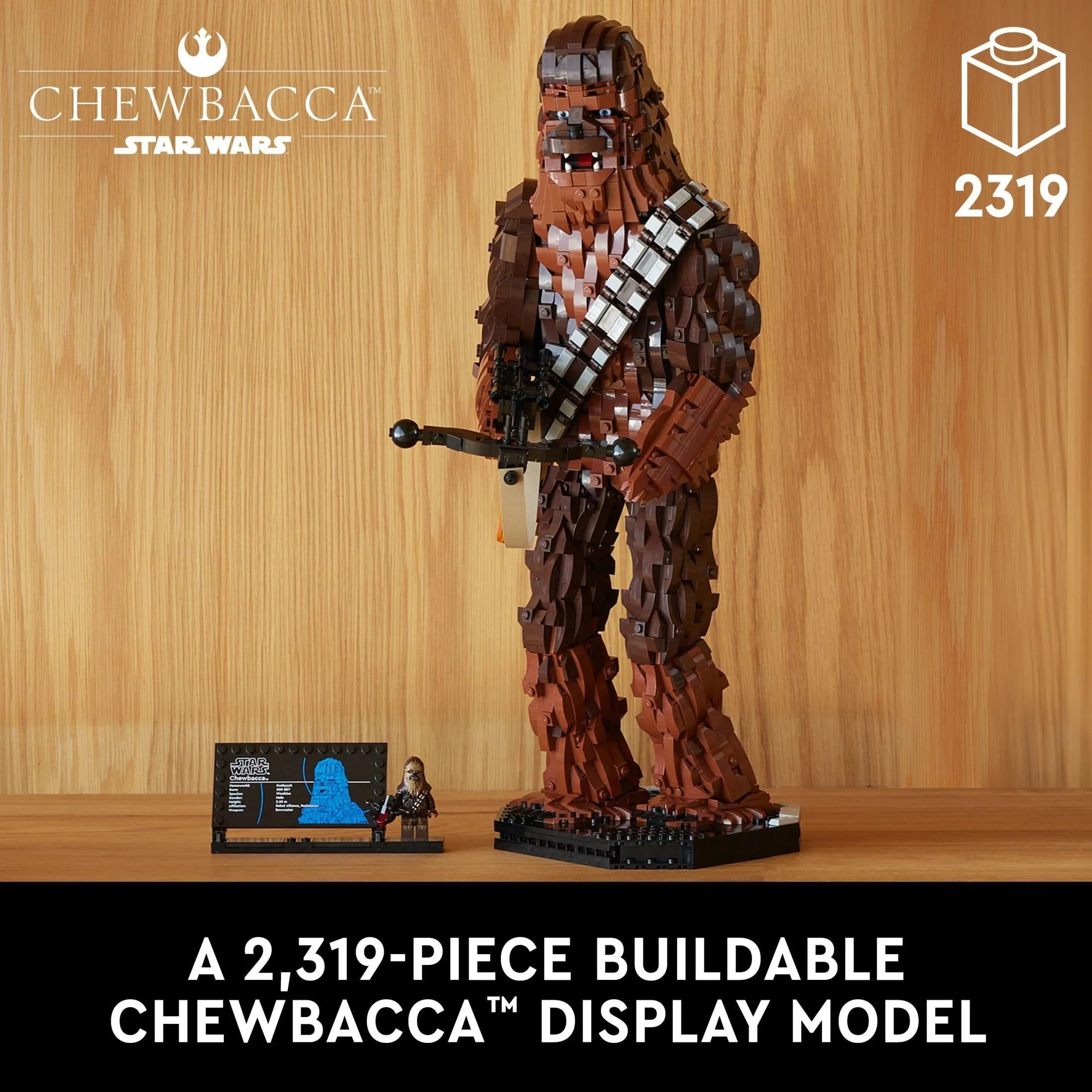 LEGO Star Wars Chewbacca, Buildable May the 4th Collectibles for Adults, Build and Display Chewbacca Collectible, Fun Star Wars Fan Gift for Teens, or any Star Wars Original Trilogy Fan, 75371