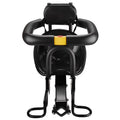 Safety Child Seat Bike Front Kids Saddle with Foot Pedals Support Back Rest Compatible with Bike Tube in Caliber 1.11.5in