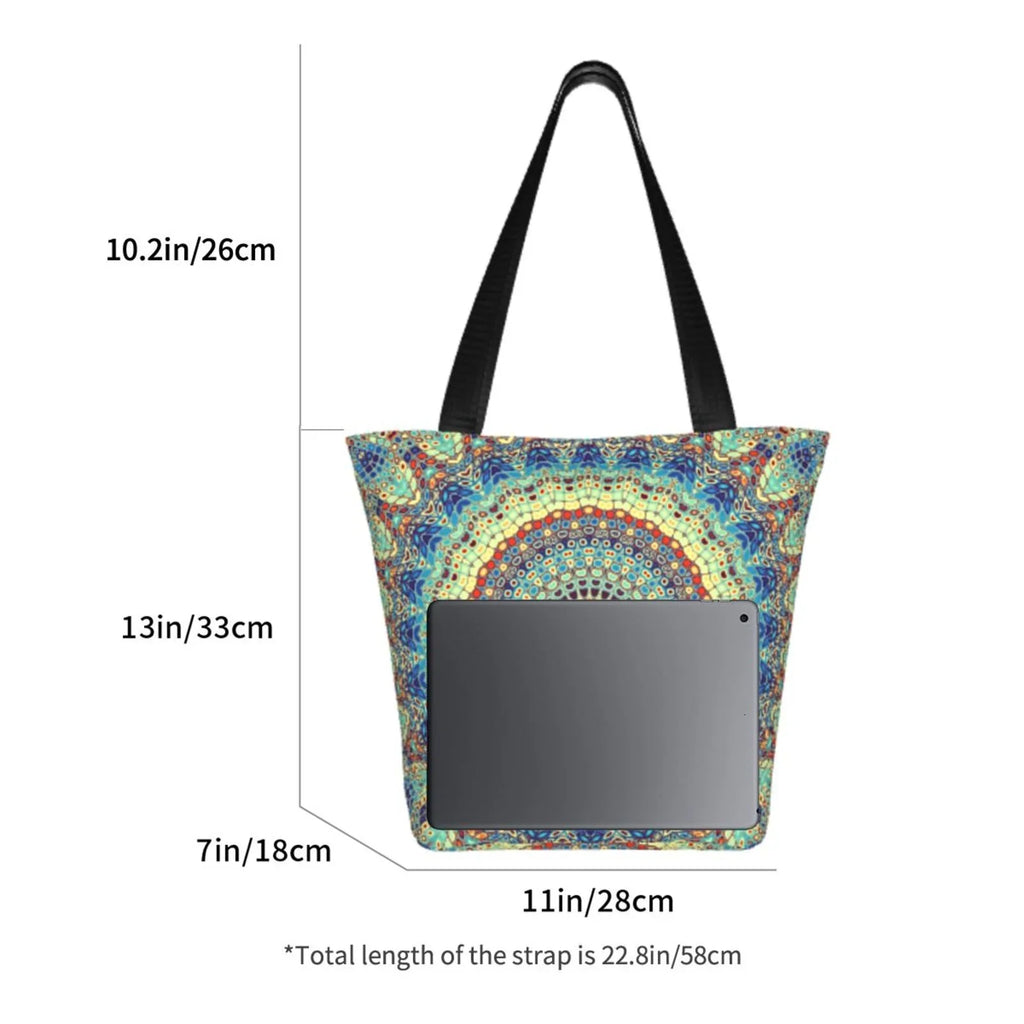 Lukts Round Mandala1 Tote Bag,Shoulder Bag Women'S Hobos Handbags Large Capacity Shopping Bag
