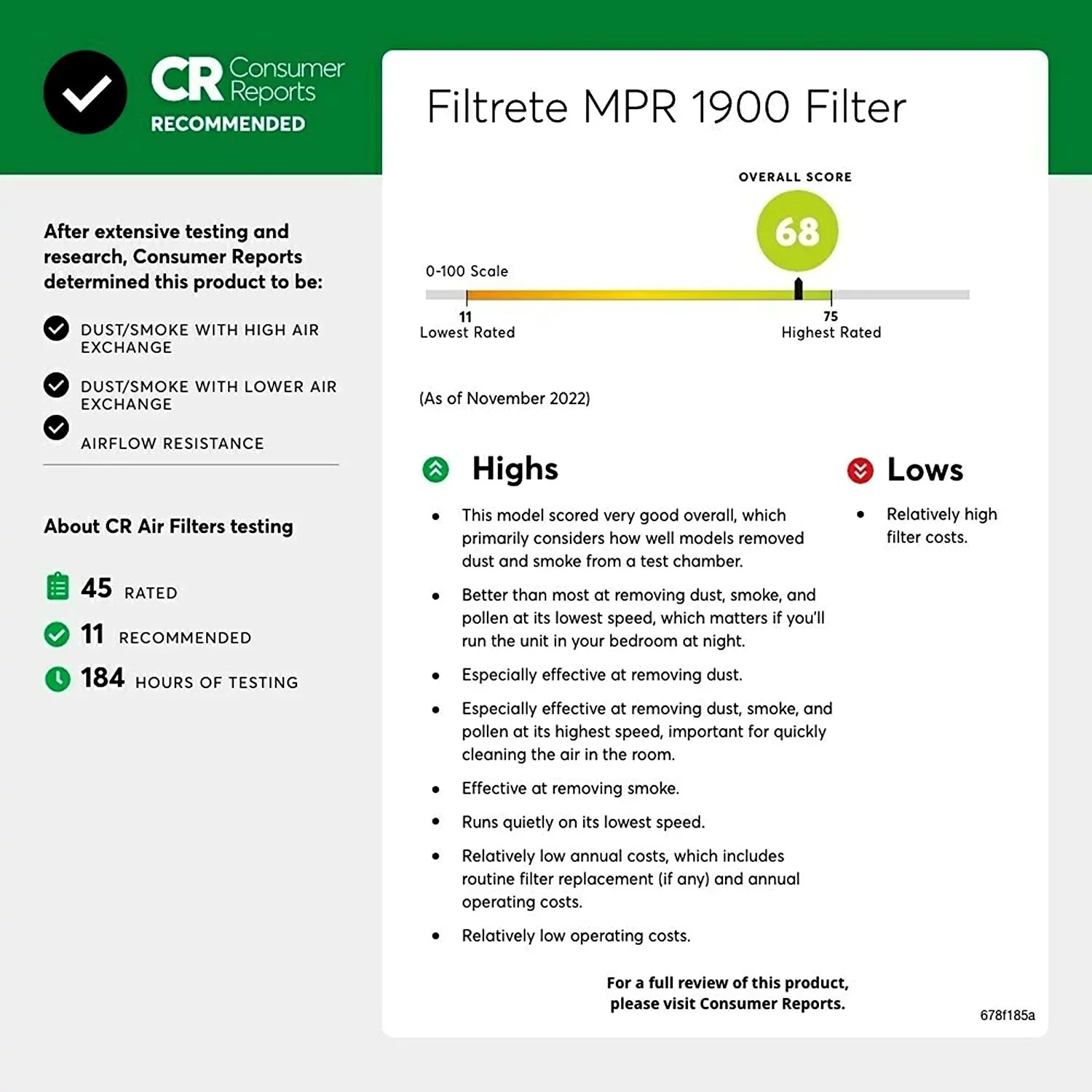 Filtrete 14x30x1, AC Furnace Air Filter, MPR 1900, Healthy Living Ultimate Allergen, 6-Pack (exact dimensions 13.81 x 29.81 x 0.78)