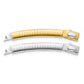 14k 6mm White & Yellow Domed Omega Extender for Necklace QROMX6