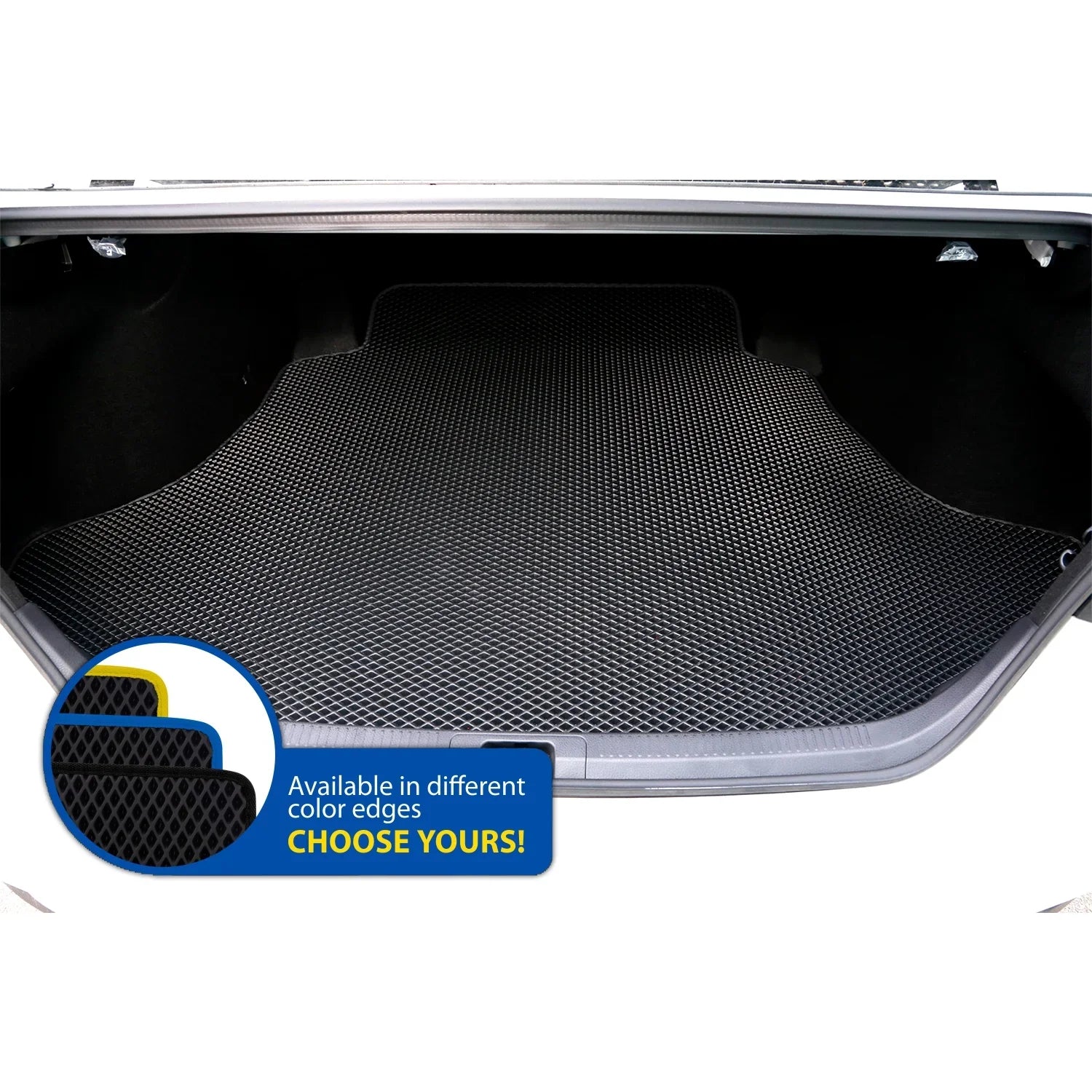 Goodyear Custom Fit Cargo Mat Liner for Toyota Camry 2018-2024 - Heavy Duty Trunk Liner, Diamond Shape, Luggage with Waterproof, Liquid & Dirt Trapping Technology - Anti-Slip Cargo Liner - GY004551