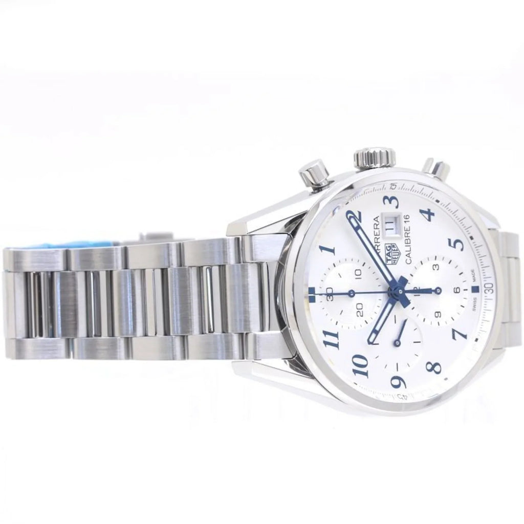 Pre-Owned TAG HEUER Carrera Chronograph Blue Edition CBK2114.BA0715 Stainless Steel Men's 39307 (Good)