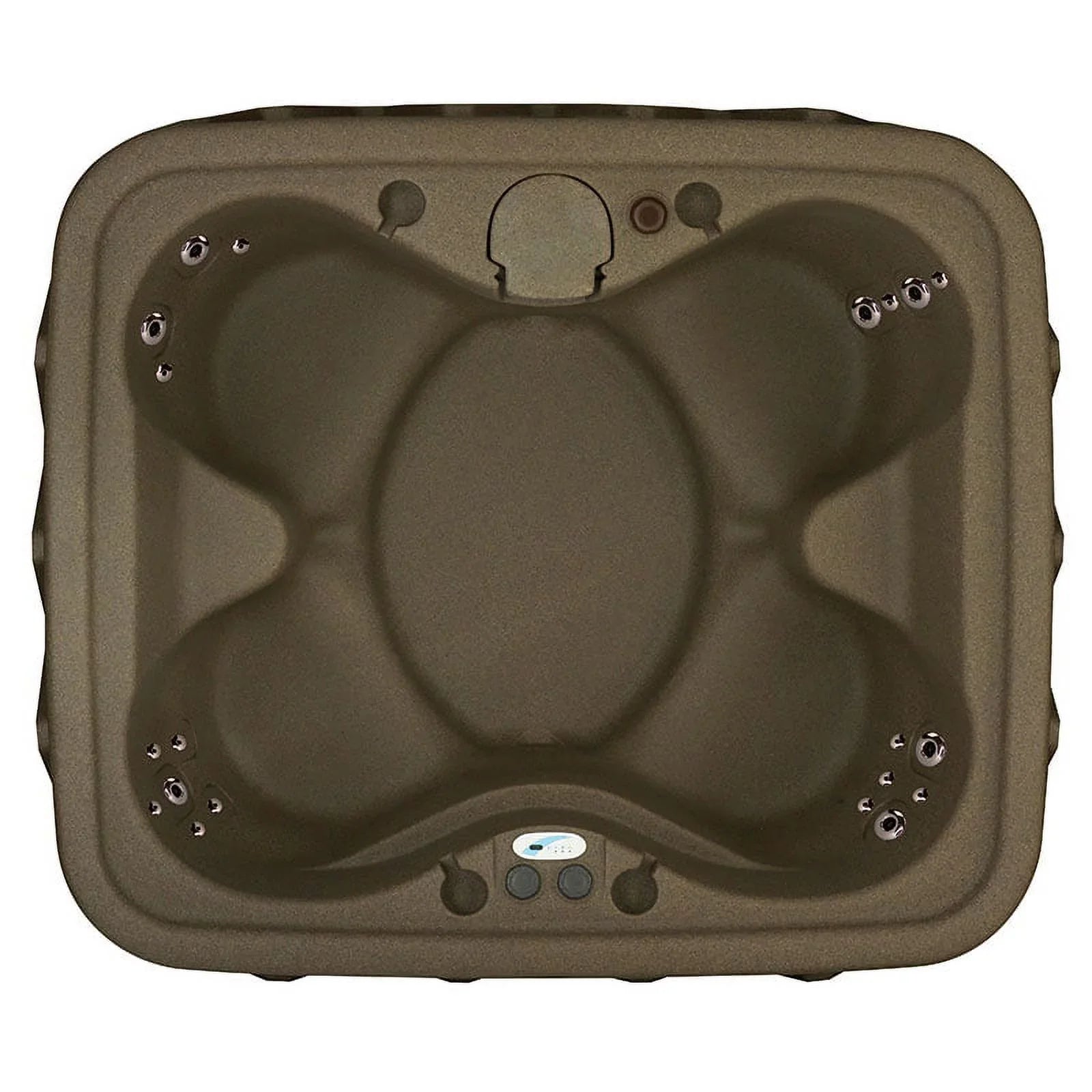 Aquarest Spas Powered By Jacuzzi® AR-400 Select 4- Person 20 - Jet- Plug and Play Hot Tub w/LED waterfall - Brownstone