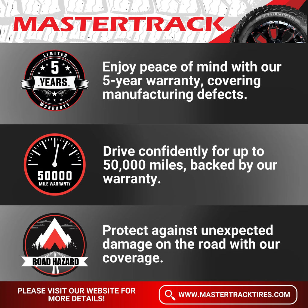 Mastertrack BADLANDS AT All Terrain LT235/85R16 10 Ply E 120S SUV Light Truck Tire 235/85/16(Tire Only)
