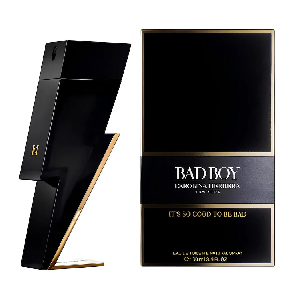 New Sealed Bad Boy New York Men's Eau De Toilette Car.oli.na-Her.re.ra Natural Spray 3.4 oz/ 100 ml