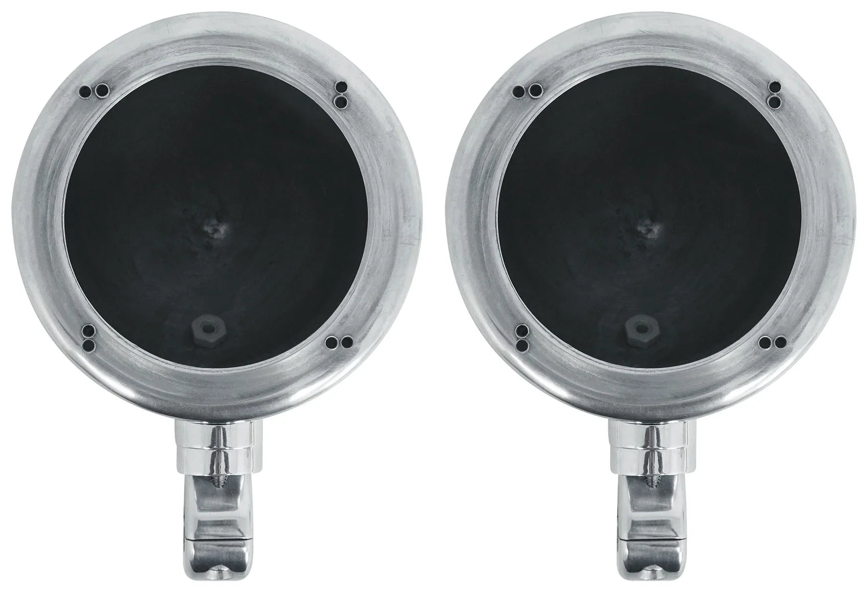 (2) Polk Audio 4" Chrome Tower Speakers+MTX 2-Channel Amp For ATV/UTVCART