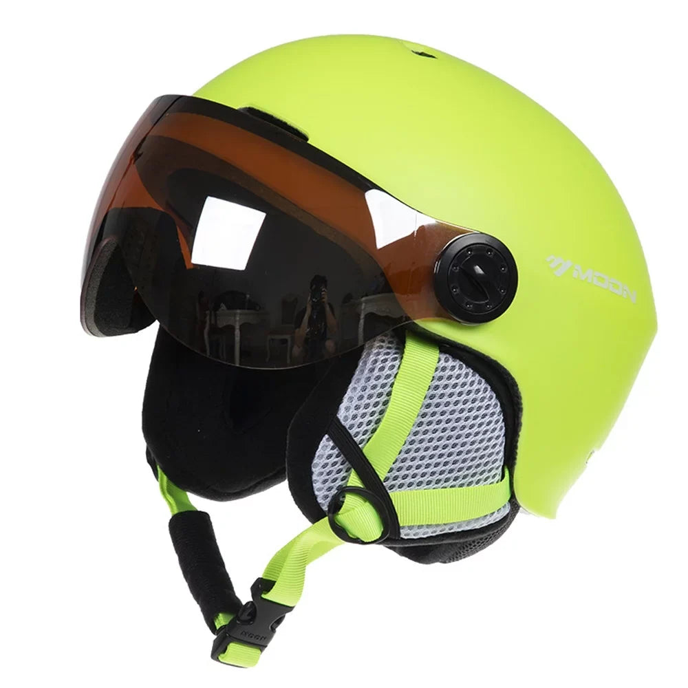 MOON Winter Windproof Cycling Helmets Adjustable Motorcycle Electric Bike Safety Men Women Skiing Snowboard Skateboard Helmets