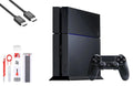 PlayStation 4 500GB Gaming Console Black HDMI Cable with BOLT AXTION Cleaning Kit Bundle Like New