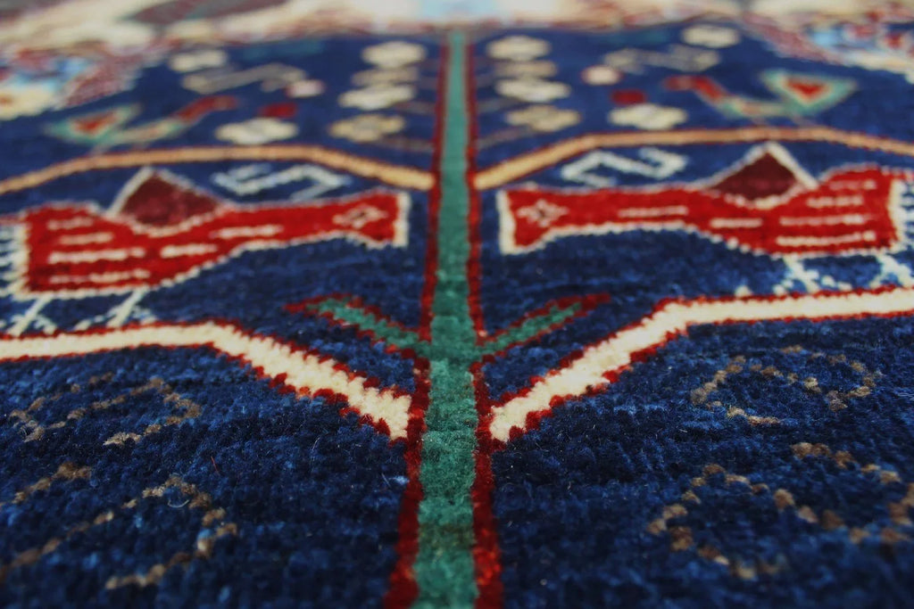 Aria Darnisha Blue/Red Rug, 9'2" x 12'8"