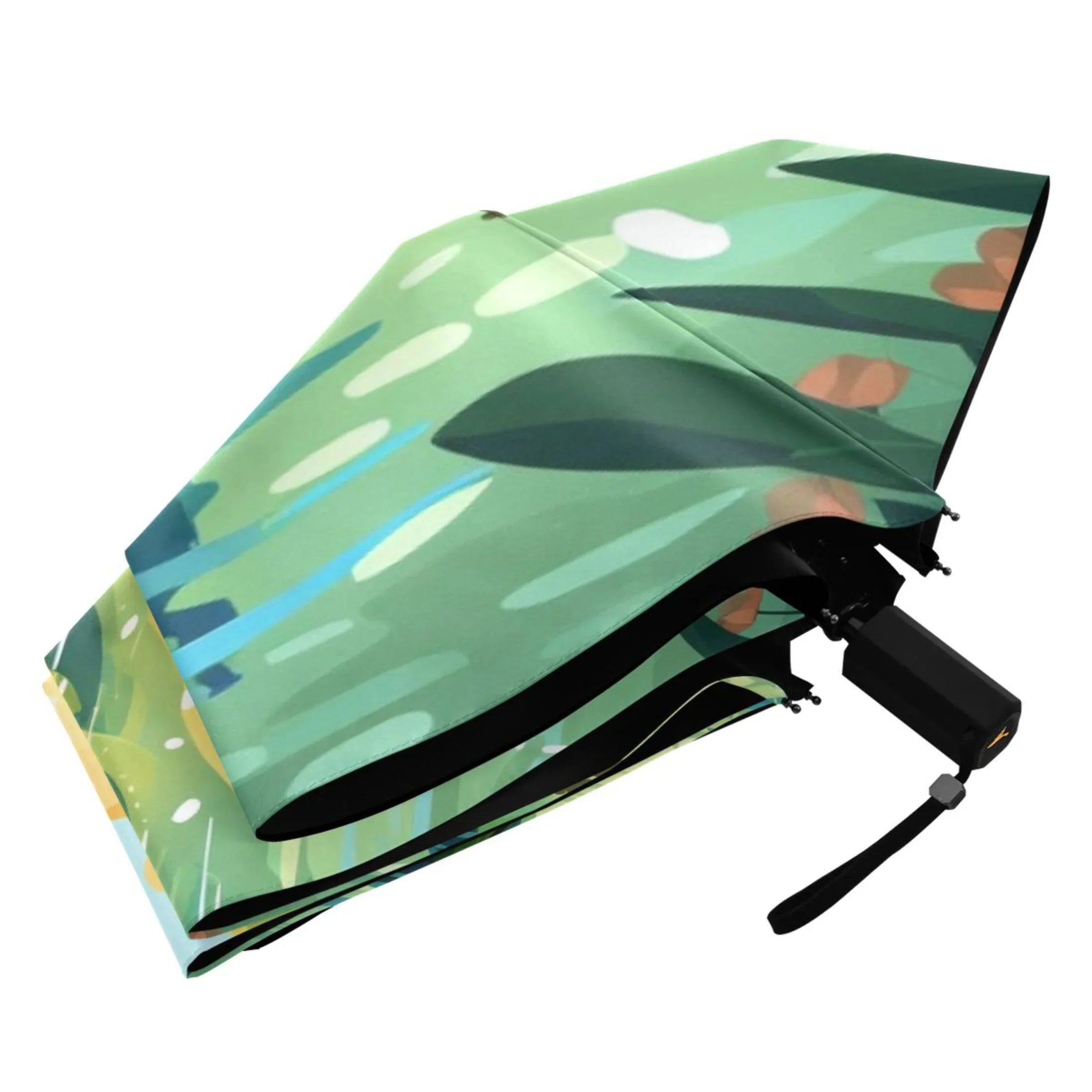 Boating- 101 - To Boating Landscape Compact Folding Umbrella for Rain Windproof Travel Umbrella UPF 50+ Lightweight Packable Arc Size