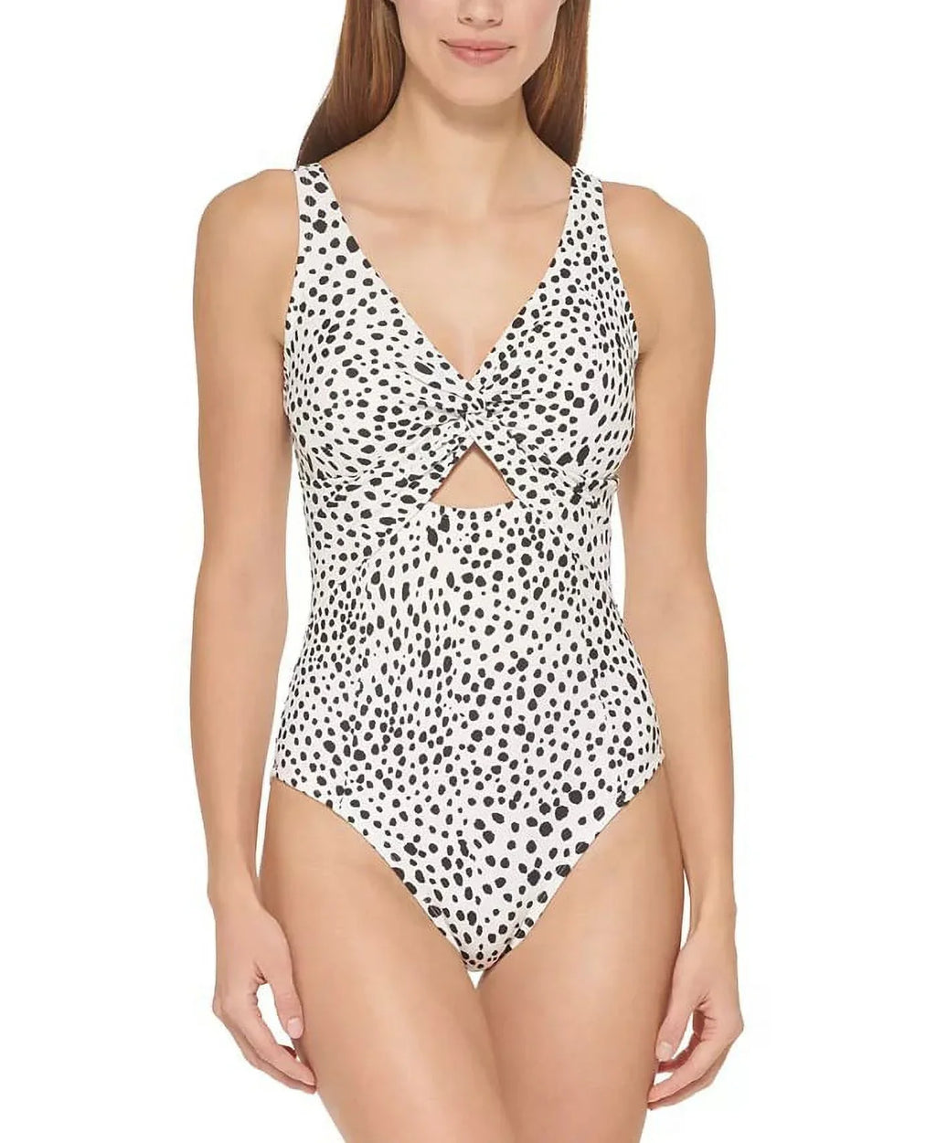 DKNY MULTI Cutout Twist One-Piece Swimsuit, US 4