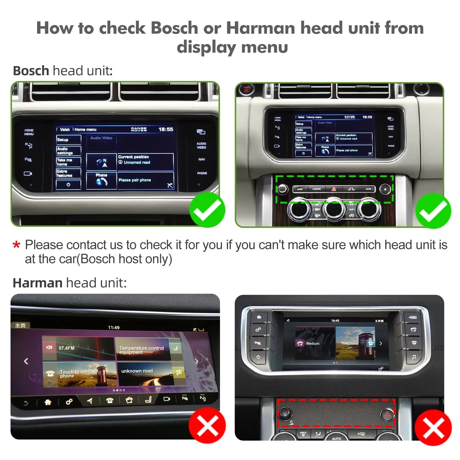 Wireless CarPlay Receiver SmartBox for Land Rover Range Rover/Evoque/Discovery 4 Jaguar XE XF Bosch Carplay Interface Retrofit kit Decoder, Support Android Auto, Mirror Link, Reverse Camera, USB Drive