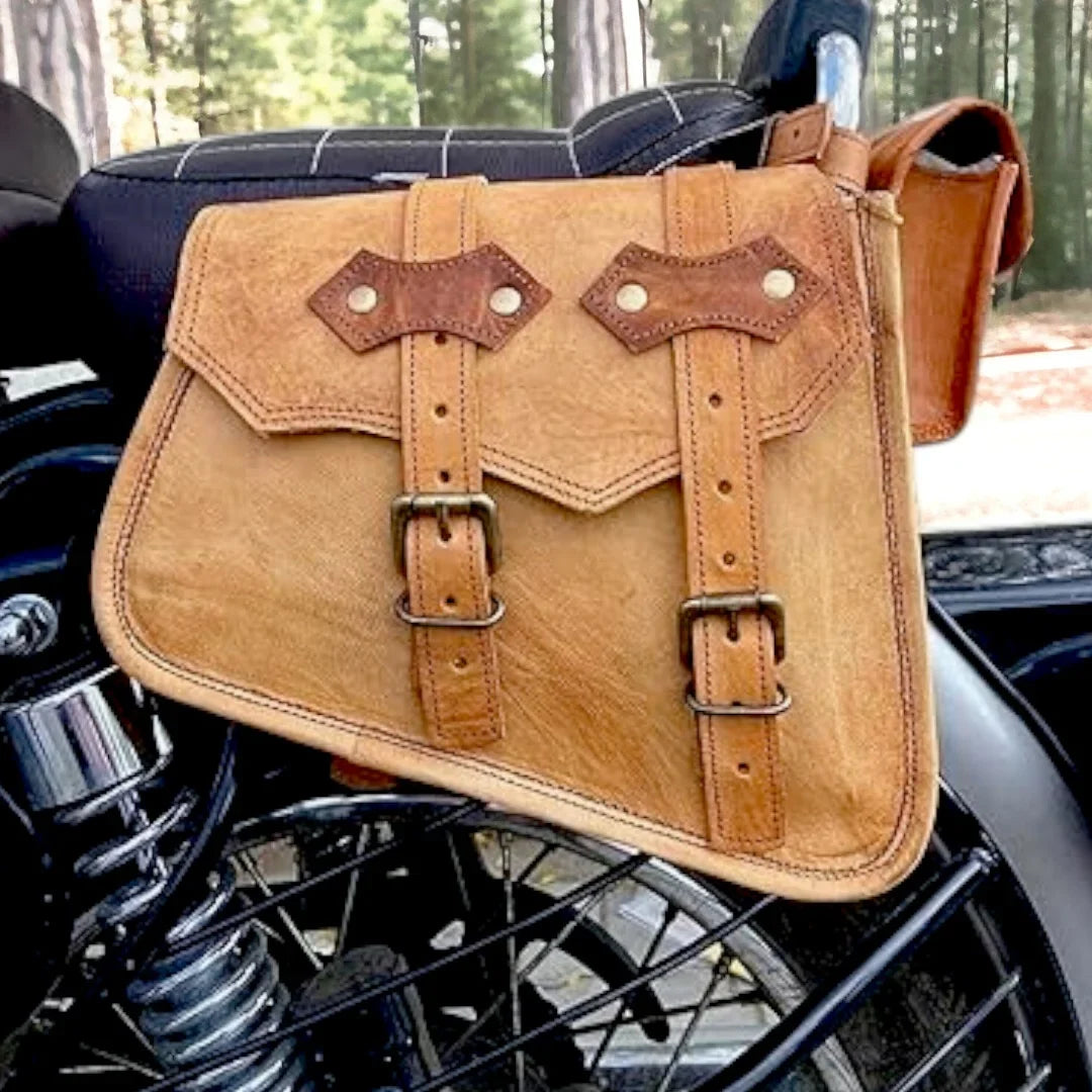 Premium Leather Saddle Bag Set of 3 - Stylish and Practical Gift for Him or Her