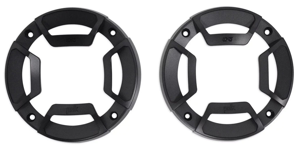 (2) Polk Audio 4" Chrome Tower Speakers+MTX 2-Channel Amp For ATV/UTVCART