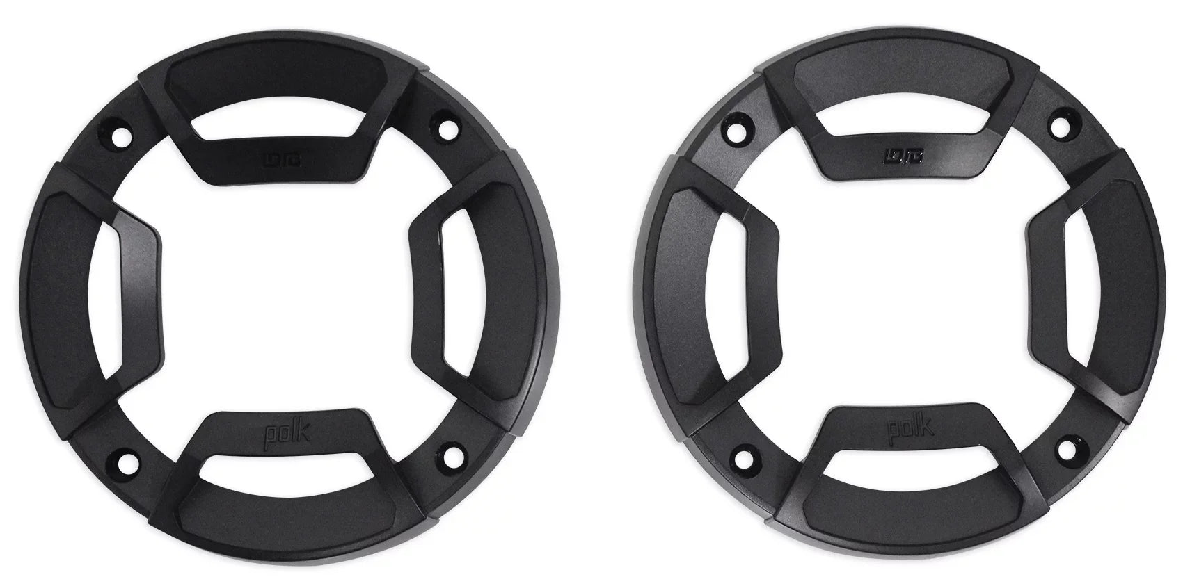 (2) Polk Audio 4" Chrome Tower Speakers+MTX 2-Channel Amp For ATV/UTVCART