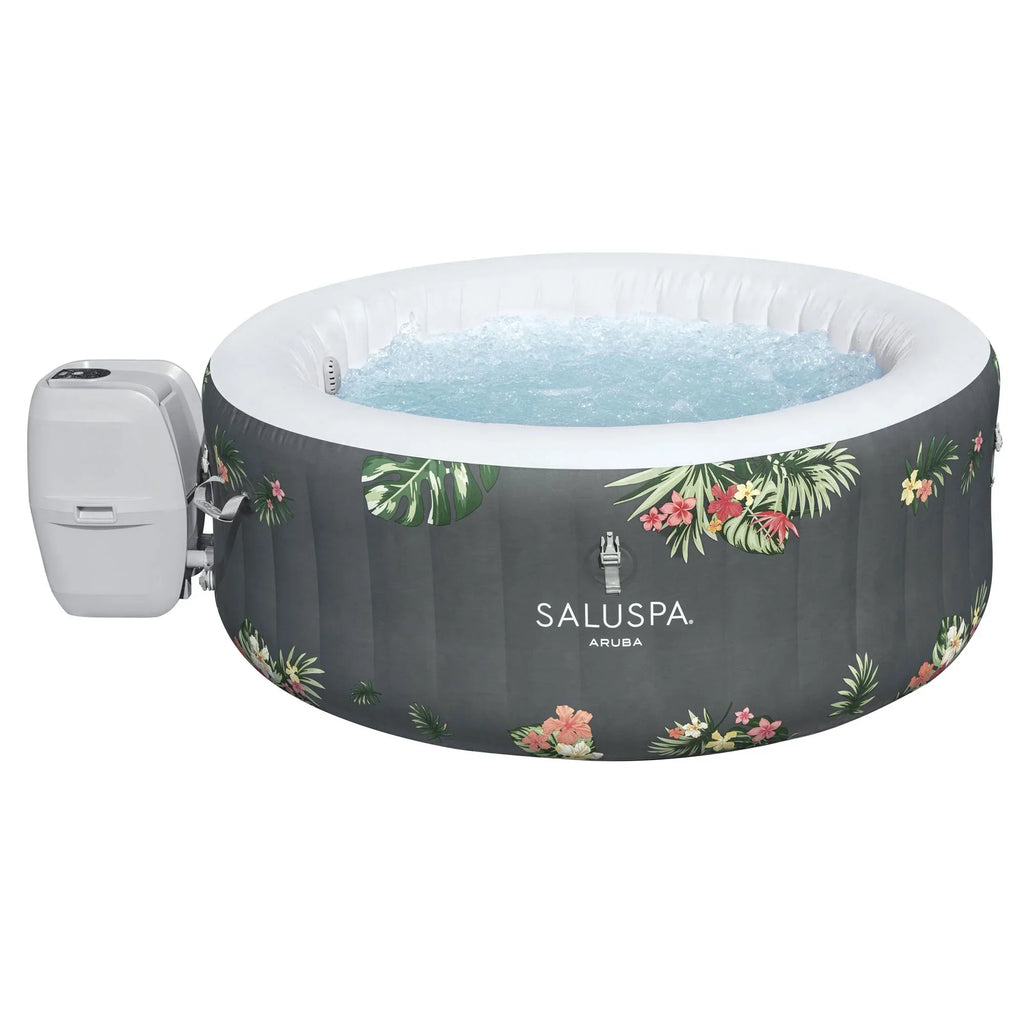 Bestway SaluSpa Sun Shade Canopy with Aruba SaluSpa InfLatitudeable Hot Tub