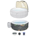 Bestway SaluSpa Sun Shade Canopy with Aruba SaluSpa InfLatitudeable Hot Tub