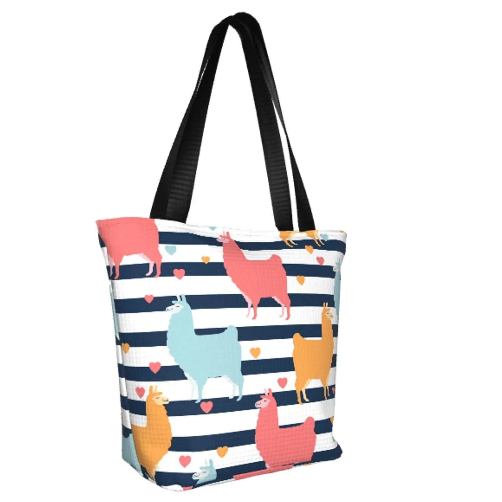 Lukts Colorful Llama Tote Bag,Shoulder Bag Women'S Hobos Handbags Large Capacity Shopping Bag