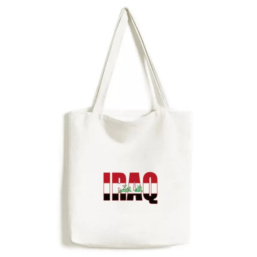 Country Flag Name Tote Canvas Bag Shopping Satchel Casual Handbag