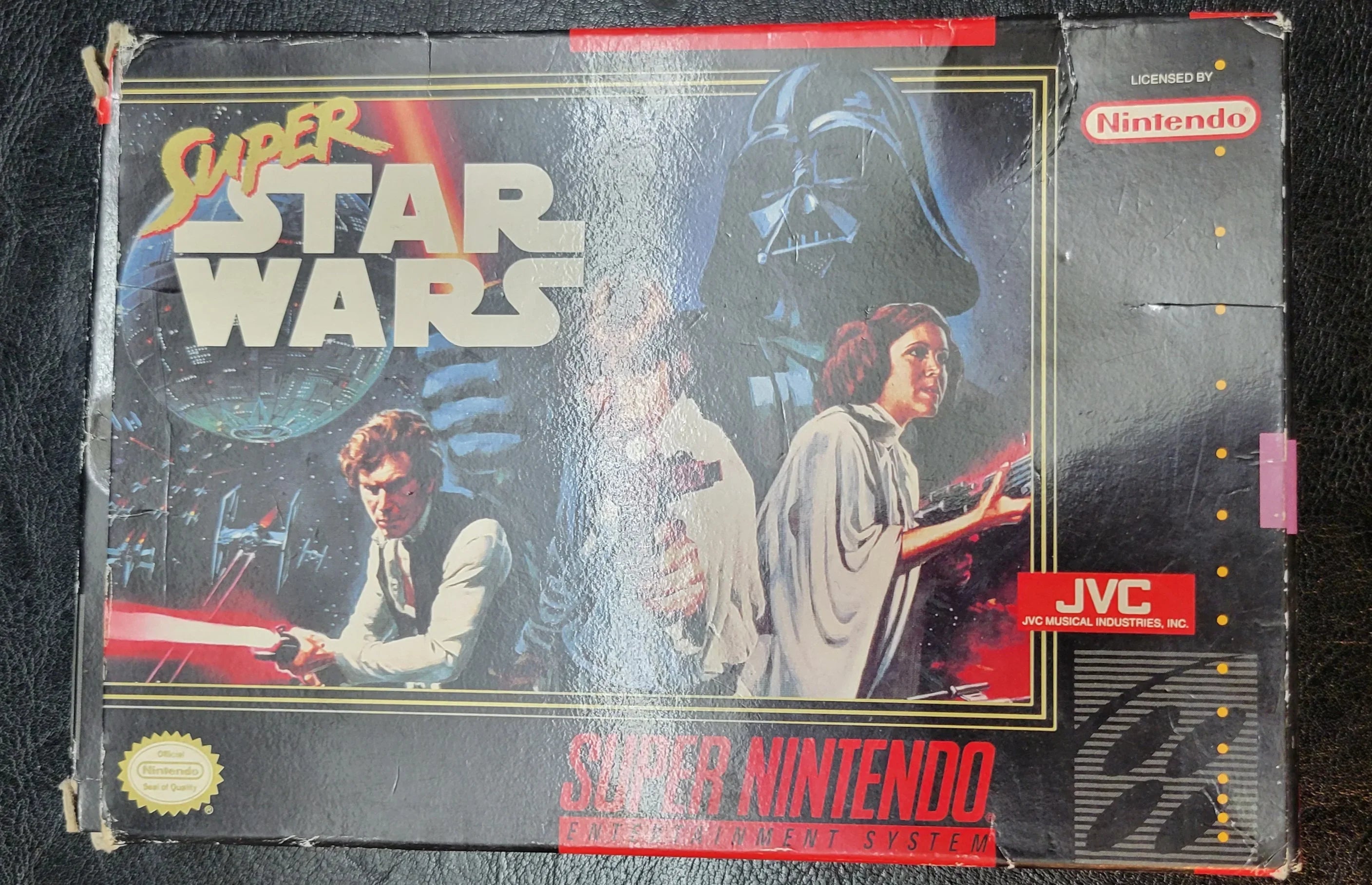 Authentic 1992 STARWARS SNES Cartridge (Super Nintendo Ent. System) CIB Complete In Box + Instructions ImmacuLatitudee Condition Original Owner