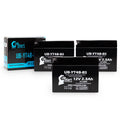 3 Pack - YT4B-BS Battery Replacement for (2.3Ah, 12v, Sealed) Factory Activated, Maintenance Free Battery - Compatible with 2015 Yamaha SR400, 2008 Suzuki DR-Z70, 2009 Suzuki DR-Z70
