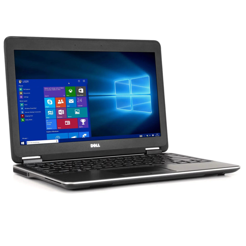 Used  Latitude E7240 Laptop Intel i5 Dual Core Gen 4 4GB RAM 128GB SSD Windows 10 Home 64 Bit