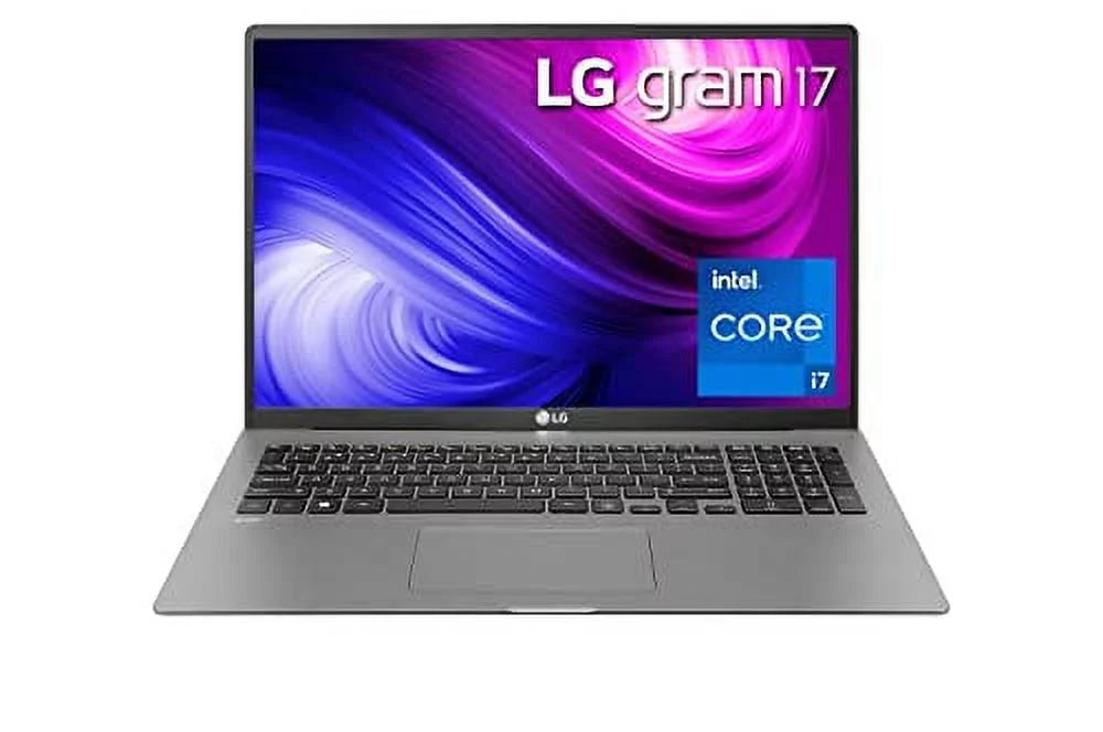 LG 2023 Gram Ultralight Laptop 17" WQXGA IPS LGD Intel Evo 12-Core i7-1260P 16GB LPDDR5 512GB+1TB SSD Iris Xe Graphics HDMI WiFi 6E Thunderbolt4 Backlit FPR Full Day Battery Windows 10 Home w/RE USB